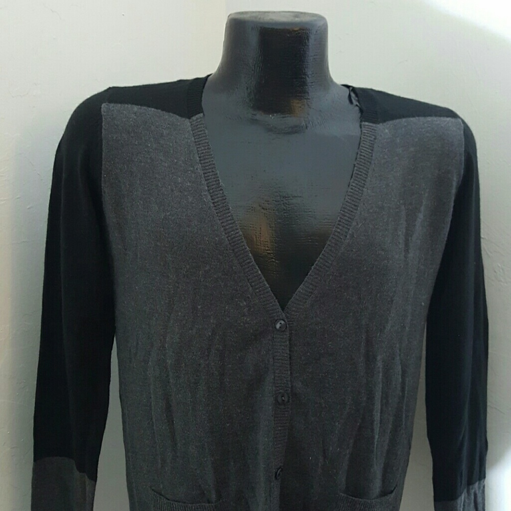 Katherine Barclay women cardigan knit v-neck angora blend size S
